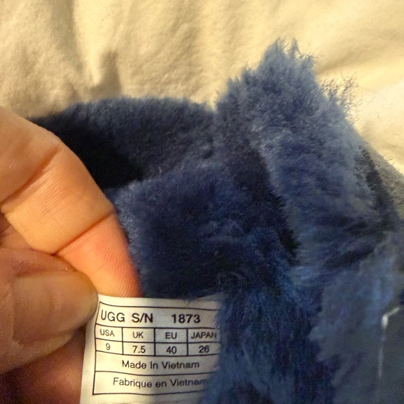 UGG Women's Navy Suede Winter Boots - Picture 4 of 4